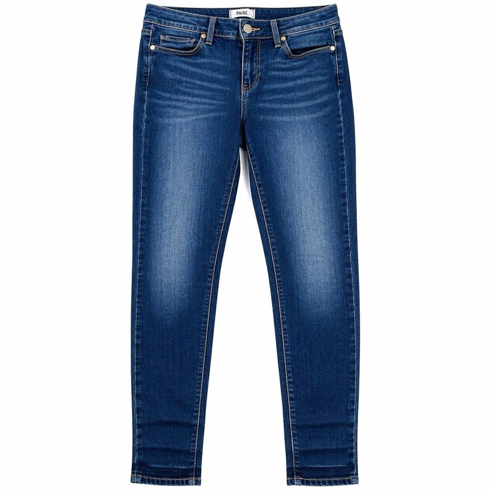 PAIGE Verdugo Ankle Jeans Womens 26 Dark Wash Skinny Stretch Made in USA - Picture 2 of 7
